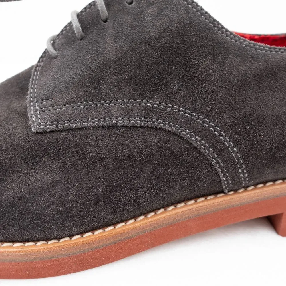 Manolo Blahnik Suede Derby Shoes Men's 8 Gray